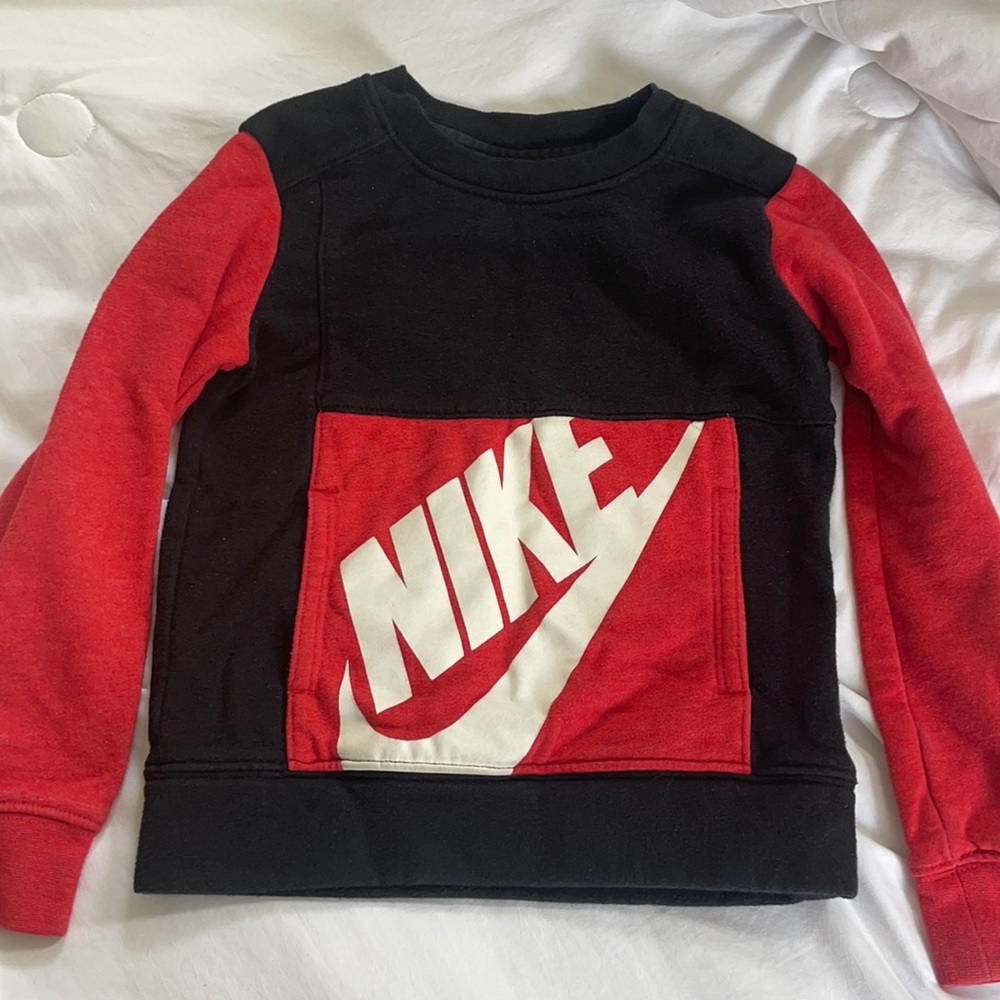 Nike black and red sweatshirt.